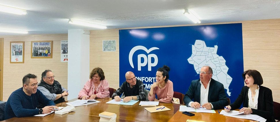Reunión del grupo de campaña del PP de Monforte de Lemos (marzo 2023).
