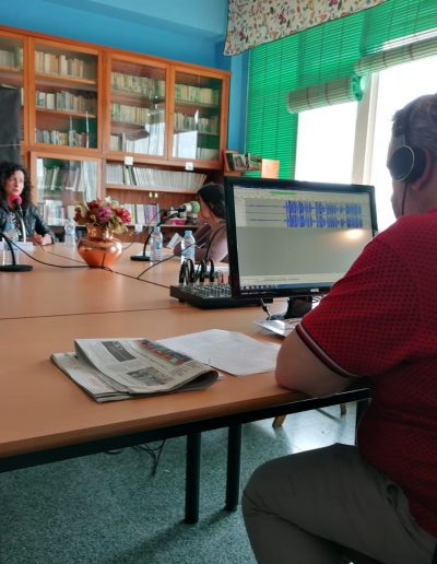 Entrevista del alumnado del CPR Torre de Lemos a Katy Varela para su programa de radio.