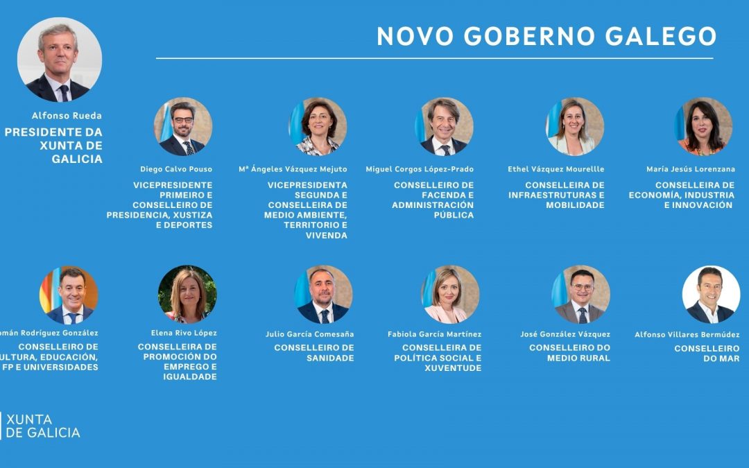 Felicidades a los nuevos consejeros del gobierno gallego